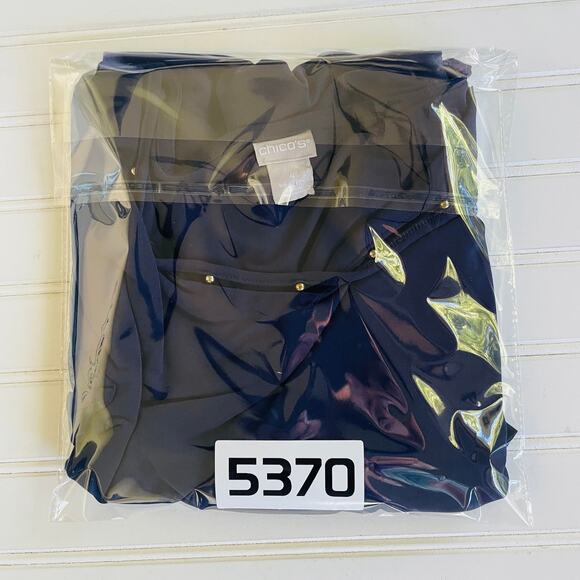 Chico’s Liquid Knit Size XL blue Top - Picture 9 of 9